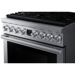 Dacor 36 in. 5.9 cu. ft. Smart Convection Oven Freestanding Gas Range with 6 Brass Burners - Silver Stainless, , hires