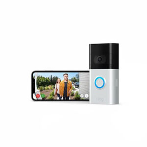 Ring Wireless Video Doorbell Camera 3 - Satin Nickel, , hires