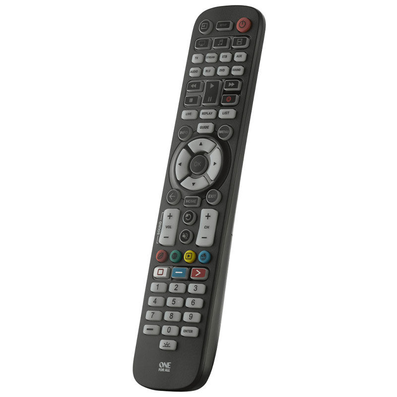 One For All Essential 8 Universal Remote Control with LED-Backlit Buttons