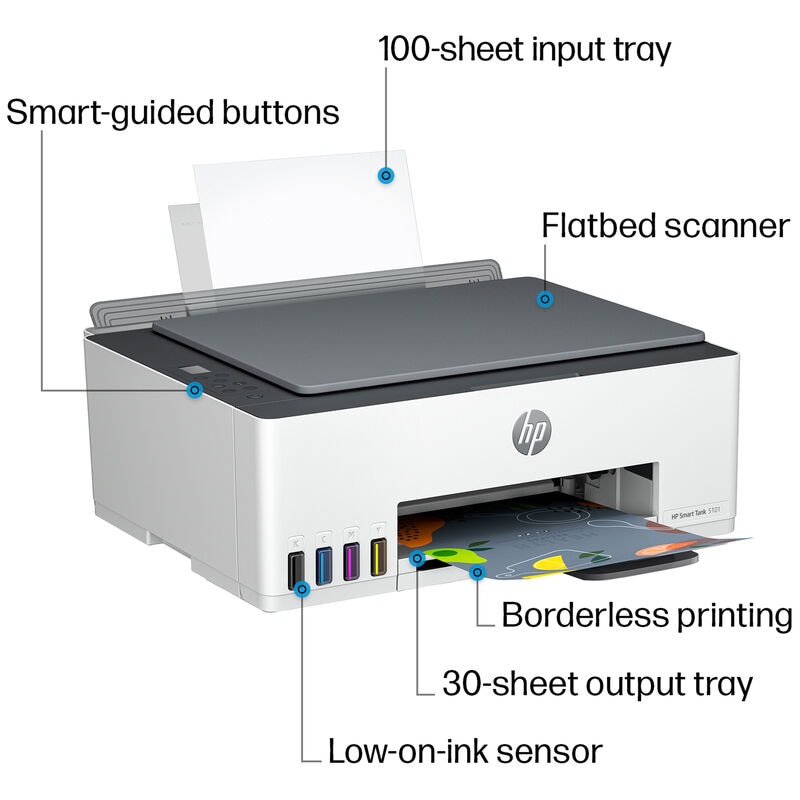 HP Smart Tank 5101 All-in-One Printer, , hires