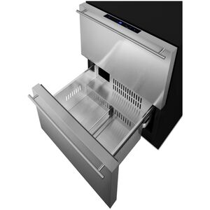 Summit 24 in. 3.7 cu. ft. Outdoor Double Refrigerator Drawers - Stainless Steel/Panel Ready, , hires