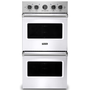 Viking 5 Series 27" 8.2 Cu. Ft. Electric Double Wall Oven with True European Convection & Self Clean - White, , hires