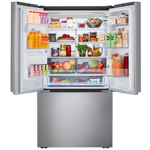 LG 36 in. 25.5 cu. ft. Smart Counter Depth French Door Refrigerator with Ice & Water Dispenser - PrintProof Noble Steel, , hires