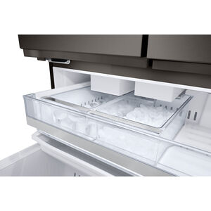 LG 36 in. 25.5 cu. ft. Smart Counter Depth French Door Refrigerator with Ice & Water Dispenser - PrintProof Black Stainless Steel, PrintProof Black Stainless Steel, hires