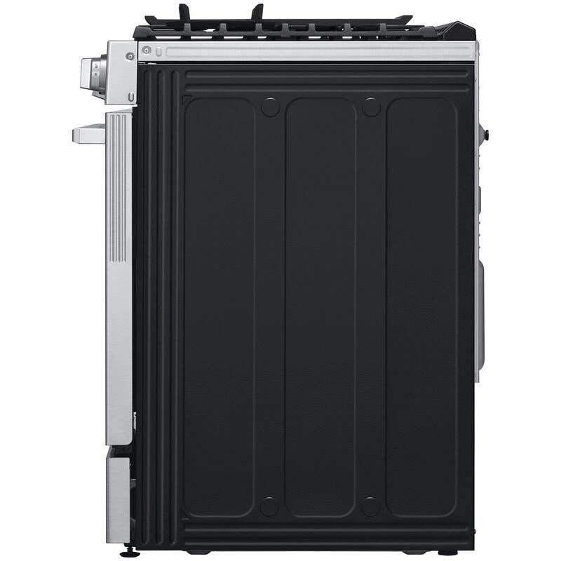 LG Studio 30 in. 6.3 cu. ft. Smart Air Fry True European Convection Slide-In Dual Fuel Range with 5 Sealed Burners & Griddle - Stainless Steel, , hires