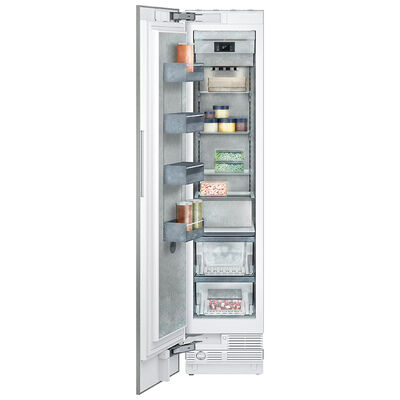 Gaggenau 400 Series 18" 8.6 Cu. Ft. Built-In Upright Smart Freezer with Ice Maker, Adjustable Shelves & Digital Control - Custom Panel Ready | RF411705