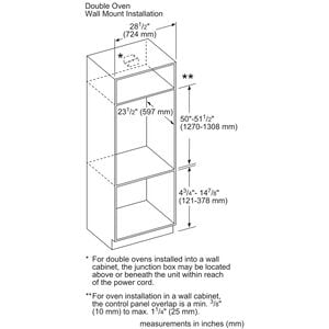 Thermador Masterpiece Series 30 in. 9 cu. ft. Smart Top Control Electric Double Wall Oven with True European Convection - Stainless Steel, , hires