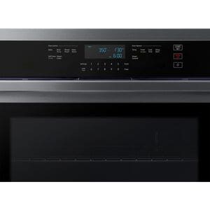 Samsung 30 in. 5.1 cu. ft. Smart Electric Single Wall Oven - Fingerprint Resistant Black Stainless Steel, Black Stainless, hires