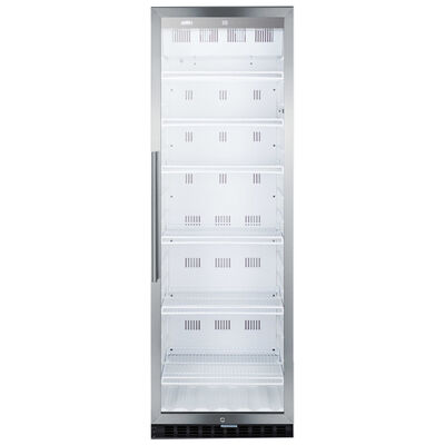 Summit Commercial 24 in. 12.6 cu. ft. Beverage Center with Adjustable Shelves & Digital Control - Stainless Steel | SCR1400WCSS