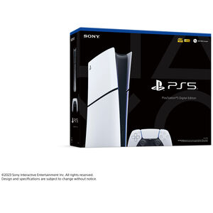 PlayStation 5 Slim Console Digital Edition - White, , hires