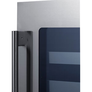 Summit 24 in. Undercounter Wine Cooler with Metal Racks, Single Temperature Zone & 33 Bottle Capacity - Stainless Steel, , hires