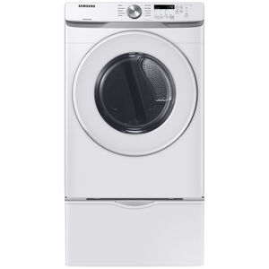 Samsung 27 in. 7.5 cu. ft. Stackable Gas Dryer with Sanitize Cycle & Sensor Dry - White, White, hires