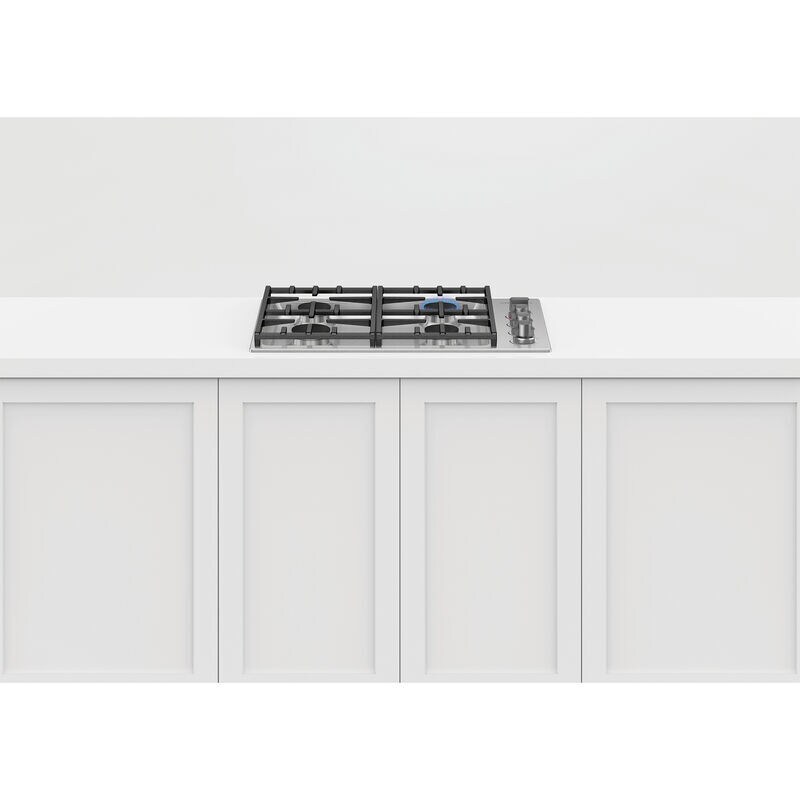 Fisher & Paykel Series 9 30 in. 4-Burner Natural Gas Cooktop with Simmer Burner & Power Burner - Stainless Steel, , hires