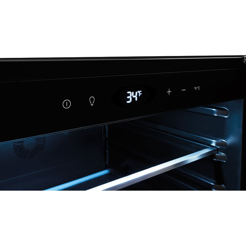 Frigidaire 24 in. 5.3 cu. ft. Built-In/Freestanding Beverage Center with Adjustable Shelves & Digital Control - Stainless Steel, , hires