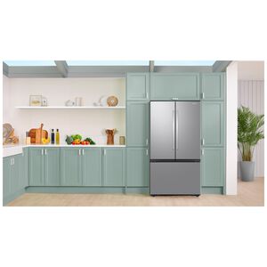 Samsung Bespoke 36 in. 31.5 cu. ft. Smart French Door Refrigerator with Ice Maker - Fingerprint Resistant Stainless Steel, , hires
