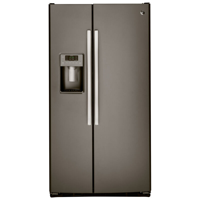 GE 36inch 25.4 Cu. Ft. Side-by-Side Refrigerator with Ice & Water Dispenser  - Slate