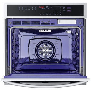 LG 30 in. 4.7 cu. ft. Smart Steam Electric Single Wall Oven with True European Convection - PrintProof Stainless Steel, , hires