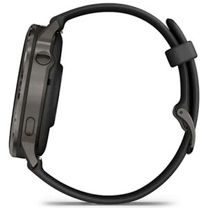Garmin Venu 4 45 mm Smart Watch - Slate with Black Silicone Band, , hires
