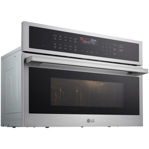 LG 30 in. 1.7 cu. ft. Smart Speed Electric Single Wall Oven with Standard Convection & Sensor Cooking - Stainless Steel, , hires