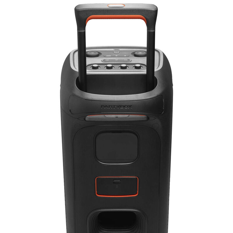 JBL PARTYBOX STAGE 320 Portable Party Speaker with Wheels - Black, Black, hires