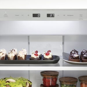 Cafe 48 in. 29.5 cu. ft. Built-In Smart Counter Depth Side by Side Refrigerator with Ice Maker - Stainless Steel, , hires