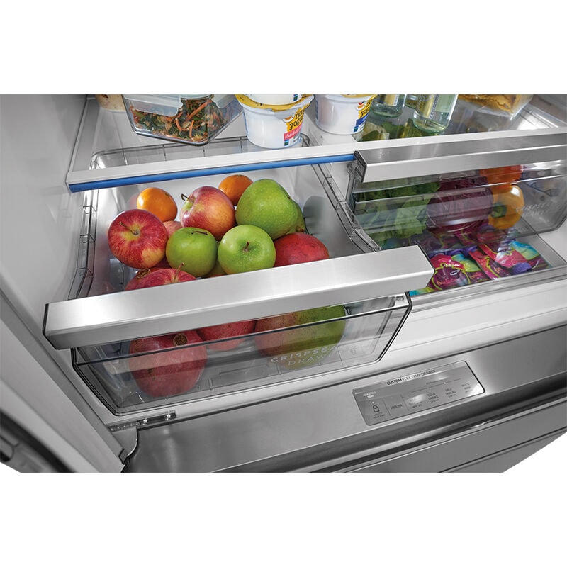 Frigidaire Professional 36 in. 21.4 cu. ft. Counter Depth 4-Door French Door Refrigerator with Ice & Water Dispenser - Stainless Steel, , hires