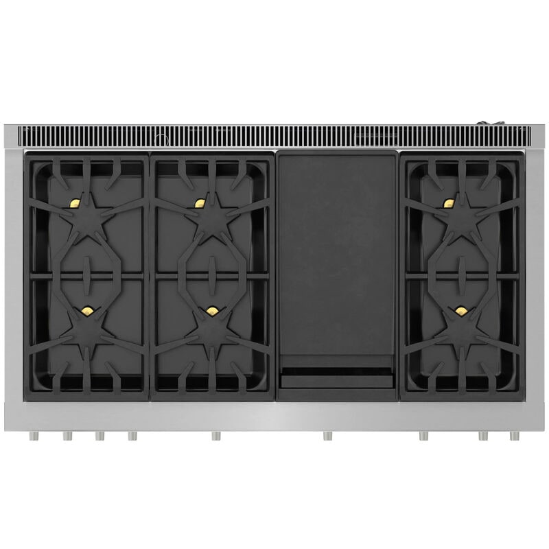 Thermador Pro Harmony Professional Series 48 in. 7.1 cu. ft. Smart Standard Convection Double Oven Gas Range with 6 Sealed Burners & Griddle - Stainless Steel, , hires