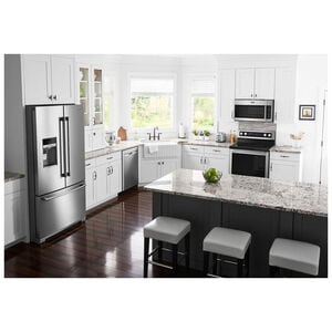 Maytag 36 in. 26.8 cu. ft. French Door Refrigerator with Ice & Water Dispenser - Fingerprint Resistant Stainless Steel, , hires