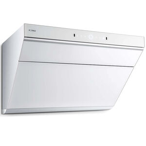 Fotile Slant Vent Series 30 in. Side Vent Range Hood with 4 Speed Settings, 1000 CFM, Ducted Venting & 2 LED Lights - White Glass, , hires