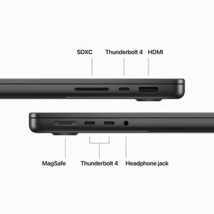 Apple MacBook Pro (2023) 14 in. Notebook with Apple Intelligence, Apple M3 Max 14-Core CPU, 30-Core GPU, 36 GB RAM, 1 TB SSD, up to 18 Hrs. of Battery Life & Mac OS - Space Black, , hires