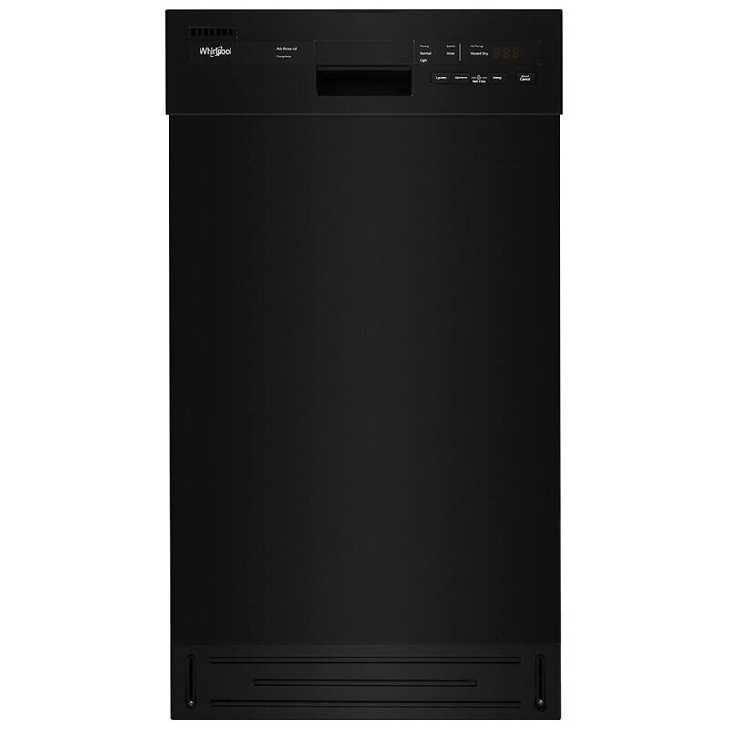 Whirlpool 18" Dishwasher with 50 dBA Quiet Level, 5 Wash Cycles & Front
