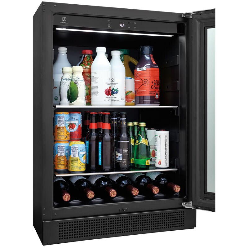 Electrolux 24 in. 5.1 cu. ft. Built-in Beverage Center with Pull-Out Shelves & Digital Control - Stainless Steel, , hires