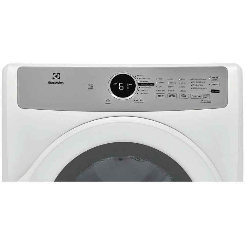 Electrolux 300 Series 27 in. 8.0 cu. ft. Stackable Gas Dryer with Luxury-Quiet Sound System & Sensor Dry - White, , hires