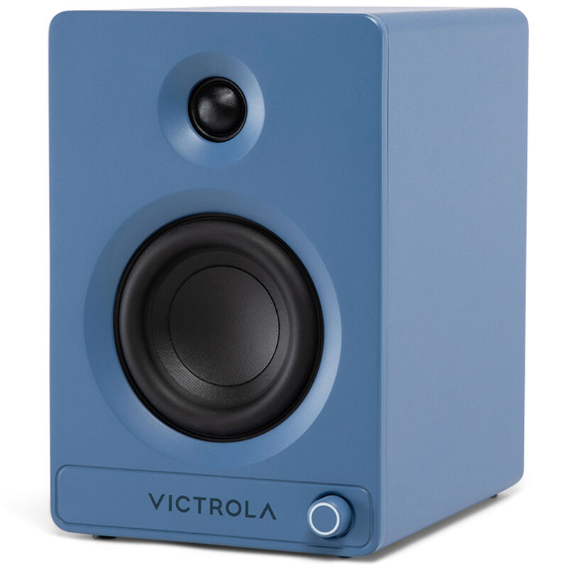 Victrola Tempo Bluetooth Bookshelf Speakers - Blue, , hires