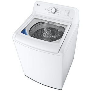LG 27 in. 4.3 cu. ft. Top Load Washer with True Balance Anti-Vibration System & SlamProof Glass Lid - White, , hires