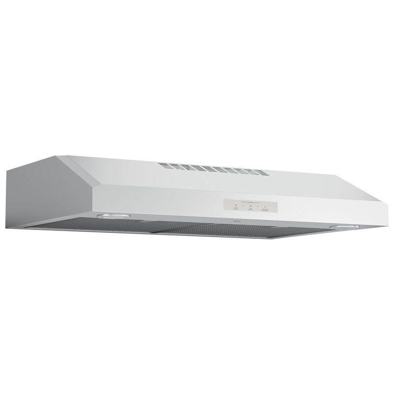 GE Profile 30 in. Standard Style Range Hood with 4 Speed Settings & 2 LED Light - Stainless Steel, , hires