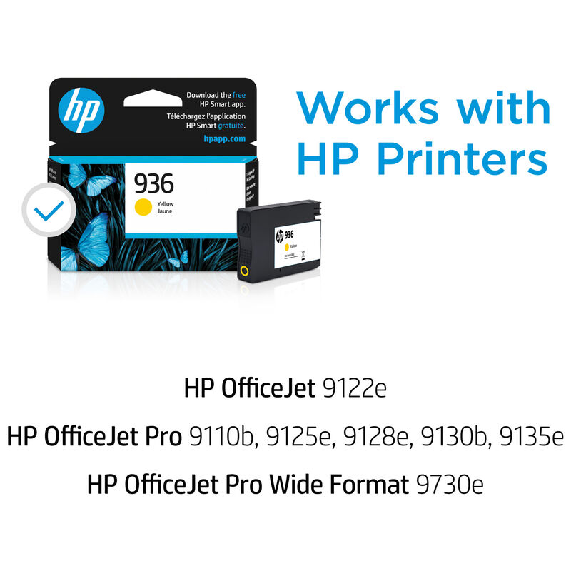 HP 936 Yellow Ink Cartridge, , hires