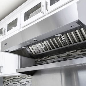 Viking 5 Series 42 in. Ducted Canopy Pro Style Style Range Hood with 2 LED Lights - Stainless Steel, , hires