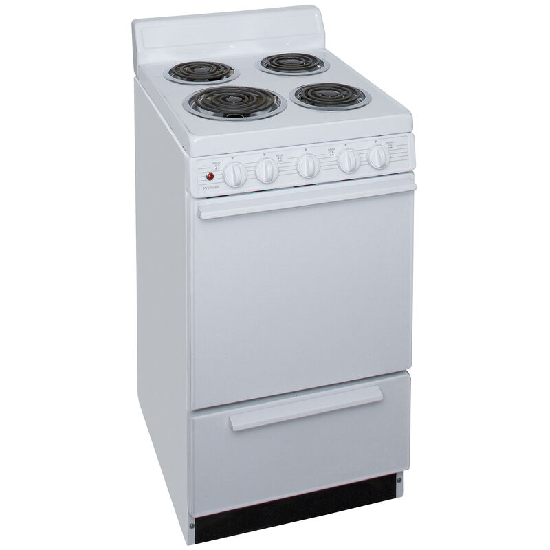 Premier 20 in. 2.4 cu. ft. Electric Range with Coil Burners - White, , hires