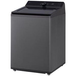 LG 27 in. 4.8 cu. ft. Smart Top Load Washer with 4-Way Agitator, EasyUnload & AI Sensing - Platinum Black, Platinum Black, hires