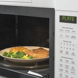 GE 30 in. 1.9 cu. ft. 1000W Over-the-Range Microwave with 400 CFM & Sensor Cooking - White, White, hires