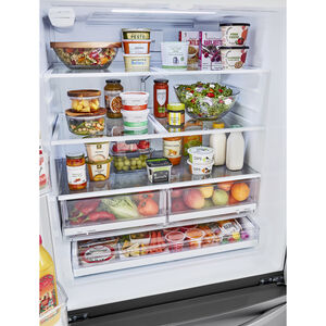 LG 36 in. 29.0 cu. ft. French Door Refrigerator with External Water Dispenser - Stainless Steel, Stainless Steel, hires