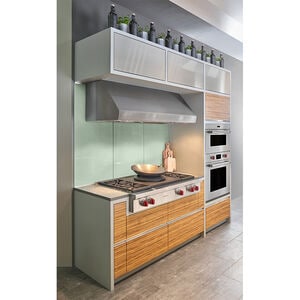 Wolf 48 in. 5-Burner Natural Gas Rangetop with Simmer Burner & Power Burner - Stainless Steel, , hires