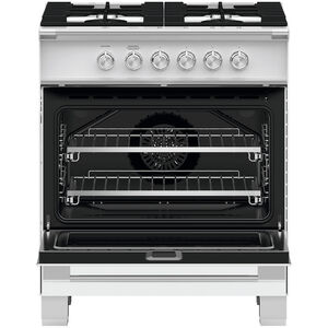 Fisher & Paykel Series 7 30 in. 3.5 cu. ft. Standard Convection Gas Range with 4 Sealed Burners - White, , hires