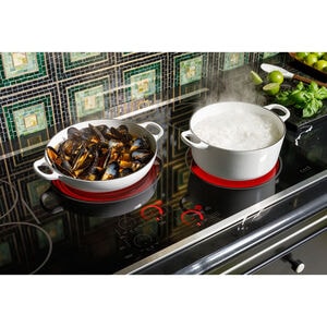 Cafe 36 in. 5-Burner Smart Electric Cooktop with Simmer Burner & Power Burner - Stainless Steel, , hires