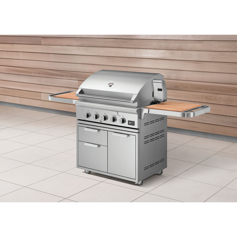 DCS Series 7 36 in. 5-Burner Built-In/Freestanding Liquid Propane Gas Grill with Rotisserie& Smoke Box - Stainless Steel, , hires