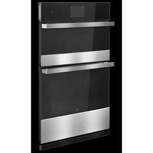 JennAir 30 in. 6.4 cu. ft. Electric Smart Double Wall Oven with Dual Convection - Floating Glass Black, , hires