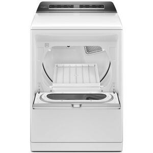 Whirlpool 27 in. 7.4 cu. ft. Top Loading Electric Dryer with 36 Dryer Programs,7 Dry Options, Sanitize Cycle, Wrinkle Care & Sensor Dry - White, White, hires