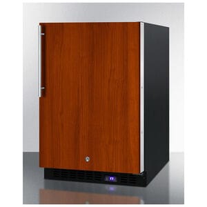 Summit 24 in. 4.7 cu. ft. Built-in Frost Free Compact Upright Freezer with Ice-Maker & Adjustable Shelves - Custom Panel Ready, , hires