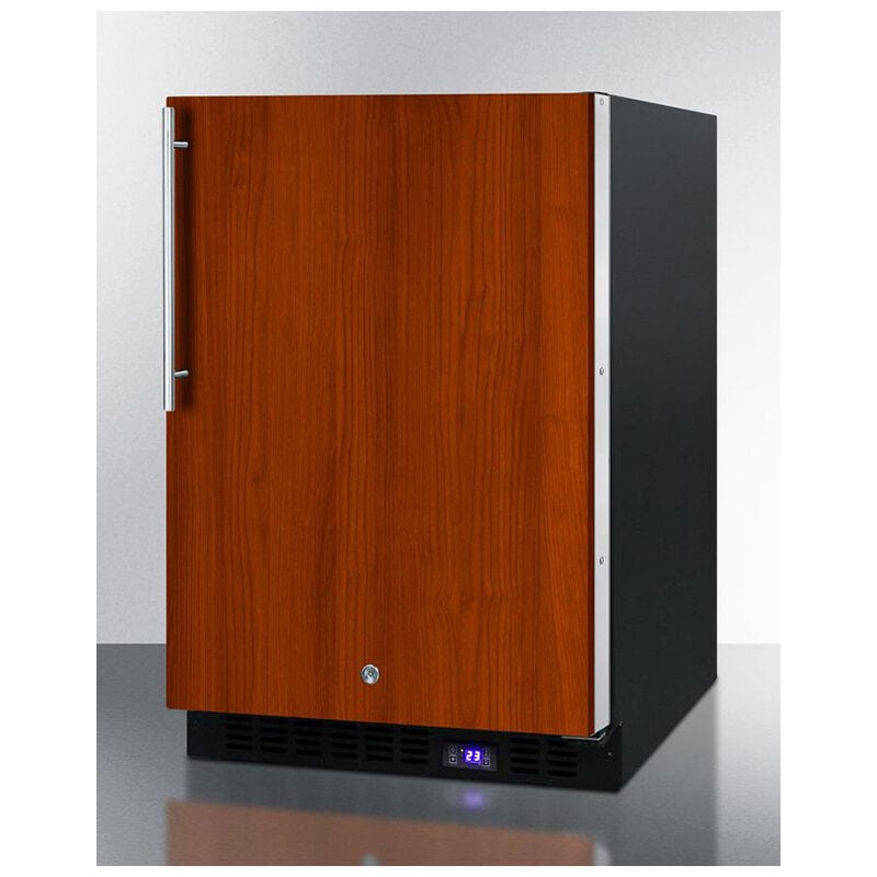 Summit 24 in. 4.7 cu. ft. Built-in Frost Free Compact Upright Freezer with Ice-Maker & Adjustable Shelves - Custom Panel Ready, , hires